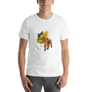Beautiful sunflower and Dachshund  Unisex T-Shirt